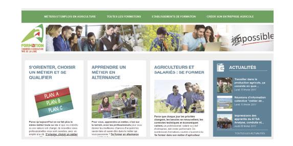 Pays de la Loire - un site Internet pour les formations des chambres d'agriculture