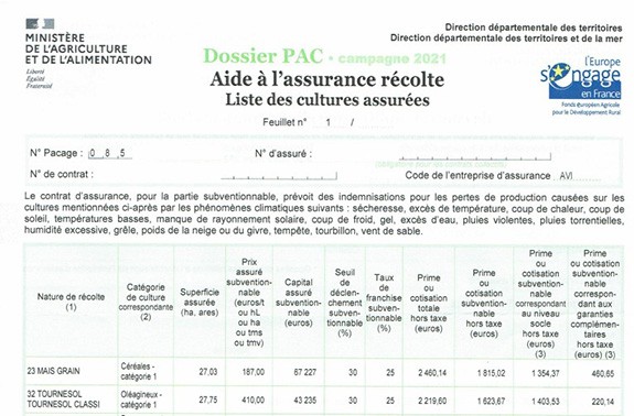 Pays de la Loire - Assurance récolte, pensez à renvoyer le formulaire