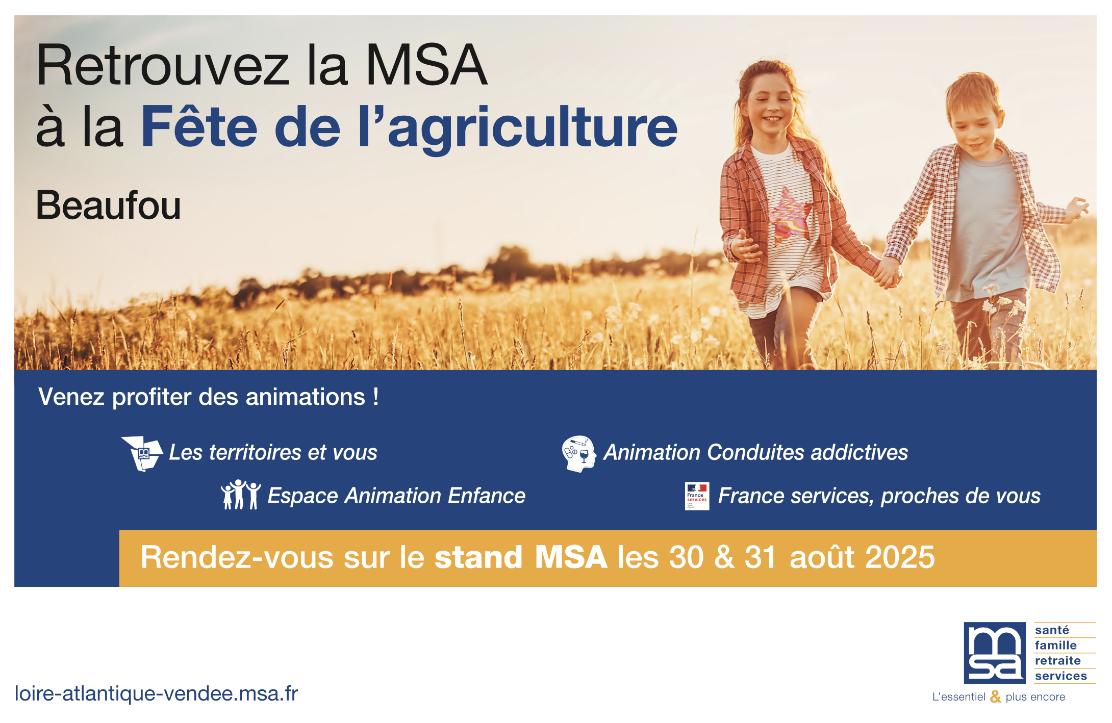 La MSA 44 – 85 vous donne rendez-vous à la Fête de l’Agriculture