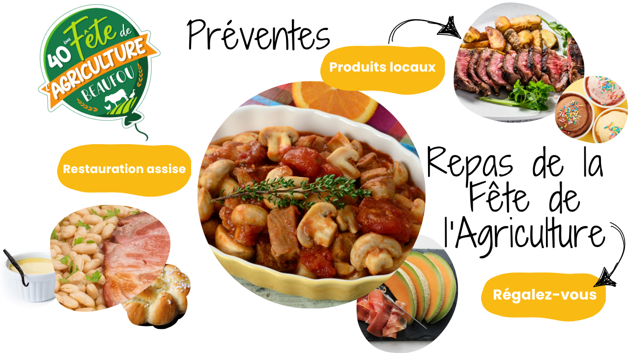 Fête de l’agriculture : Réservez vos repas dès maintenant !