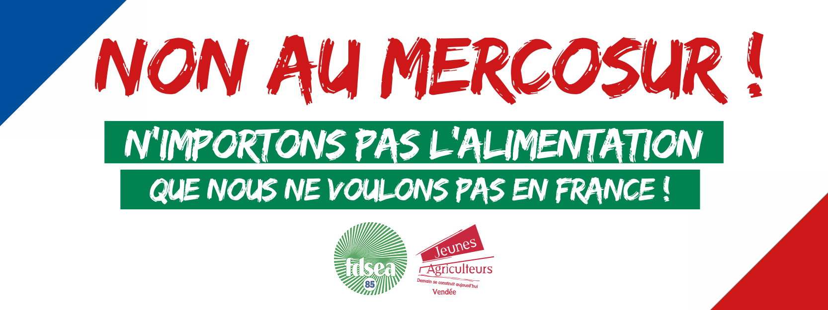 FDSEA 85 et JA 85 : “N’importons pas l’agriculture que nous ne voulons pas”